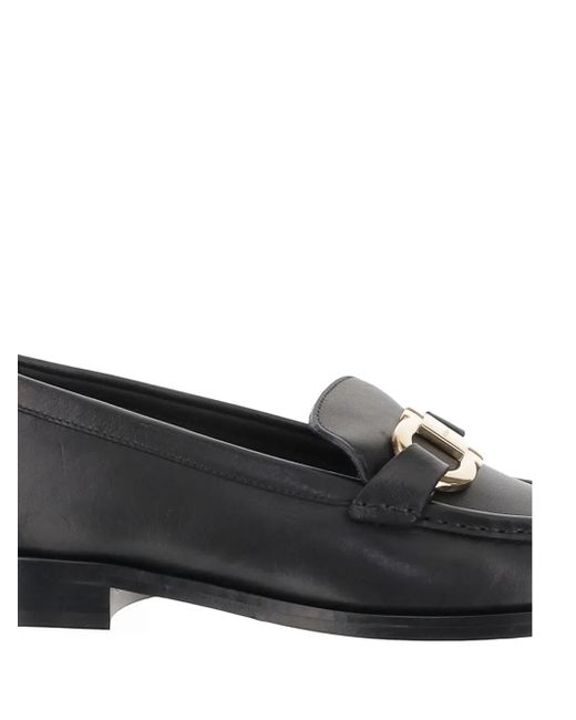 Ferragamo White Leather Loafers