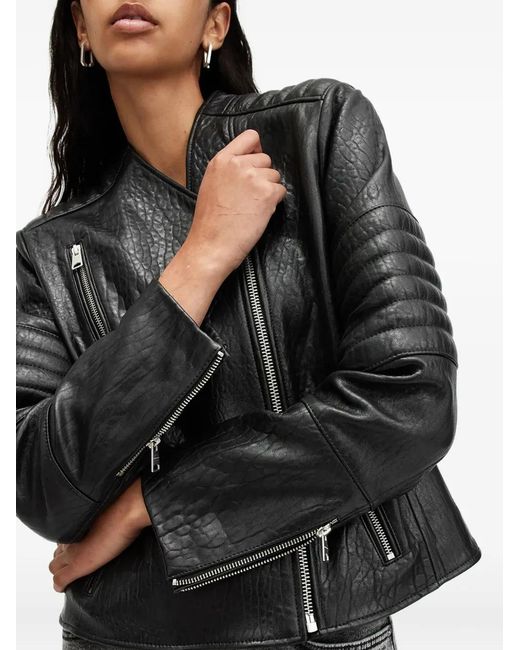 AllSaints Black Cawley Jacket