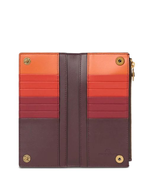 Etro Brown Arnica Printed Wallet