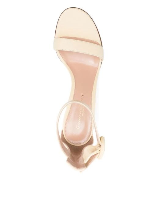 Gianvito Rossi Natural 65Mm Portofino Ankle-Strap Leather Sandals