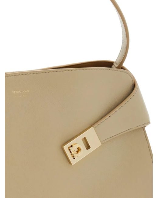 Ferragamo Natural Mini Hug Shoulder Bag
