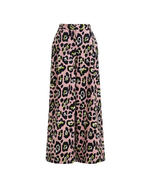 Essentiel Antwerp White Jenesis Leopard-Print Trousers