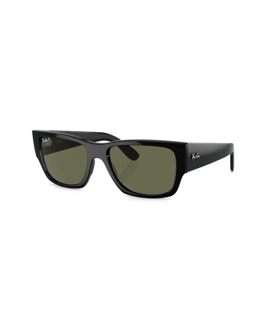 Ray-Ban Green Carlos Rectangle-Frame Sunglasses
