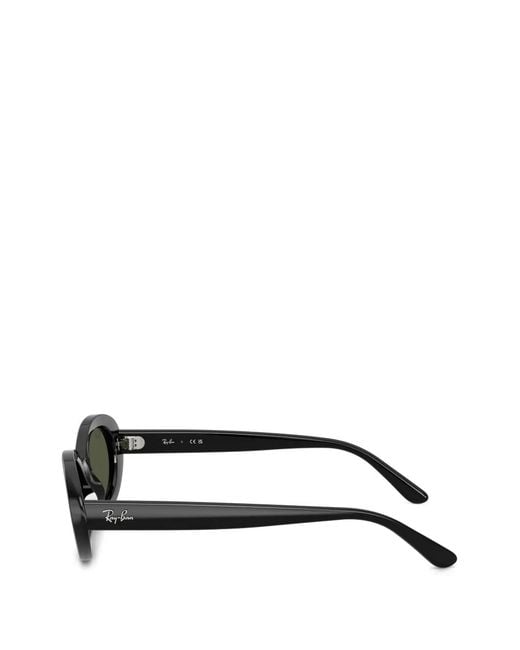 Ray-Ban Green Oval-Frame Sunglasses