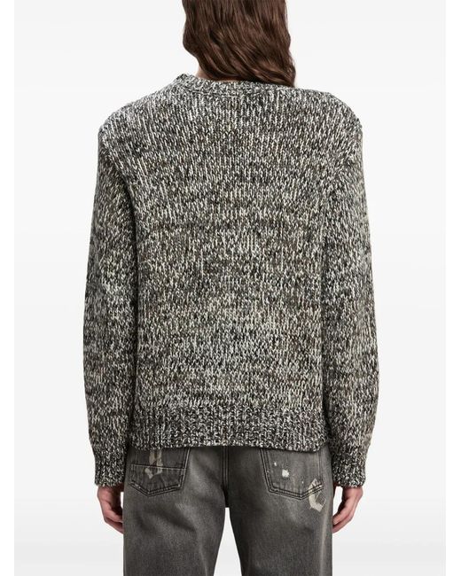 Palm Angels Gray Melange Palm Knit for men