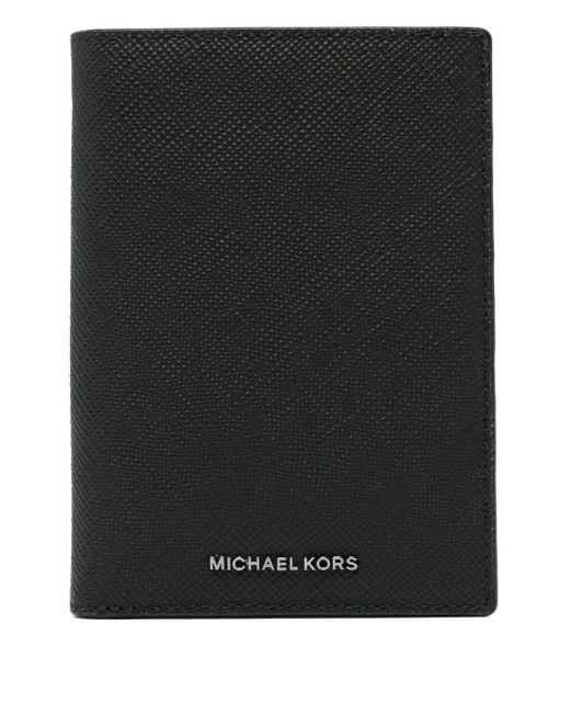 Michael Kors Black Hudson Leather Wallet for men