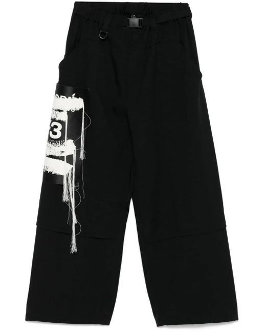 Y-3 Black Trousers for men