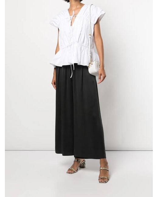 TOVE White Thea Ruffle Top