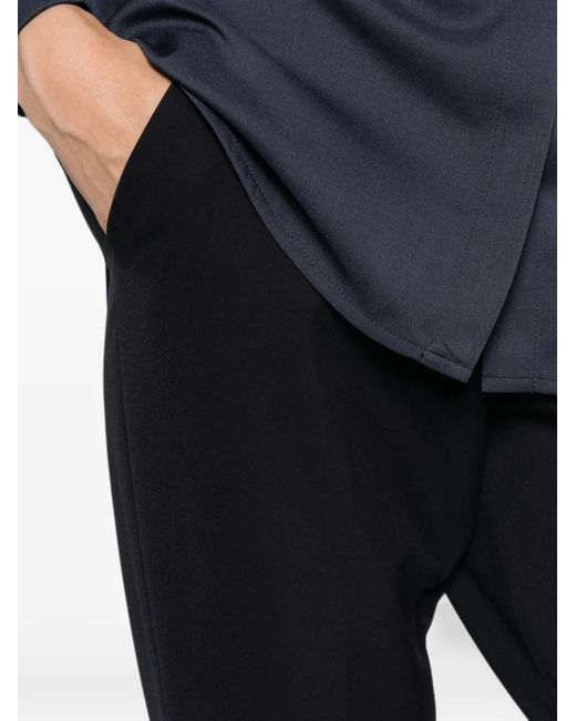 Pantaloni Con Risvolto di Herno in Black