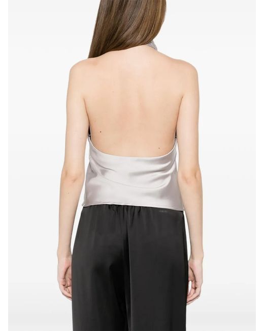 Imperial White Halterneck Top