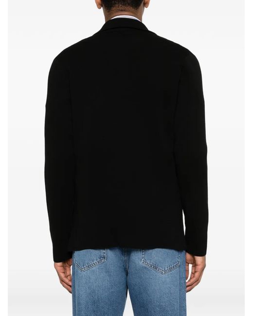 Roberto Collina Black Buttoned Cardigan for men