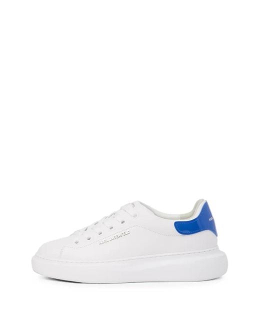 Karl Lagerfeld White Baskets Kore En Cuir