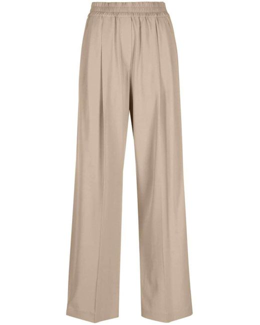 Brunello Cucinelli Natural High Waisted Trousers