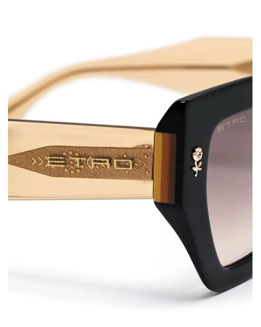 Etro Black Butterfly-Frame Sunglasses