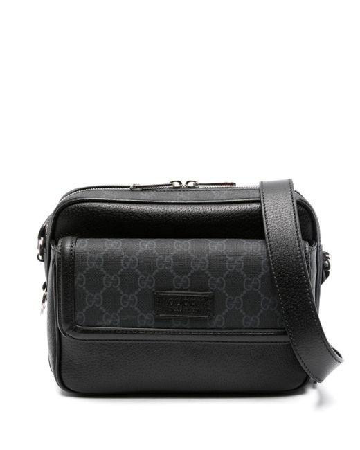 Gucci Black Small Gg Crossbody Bag for men