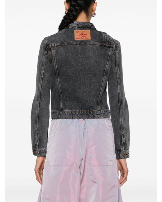 Y. Project Black Cropped Denim Jacket