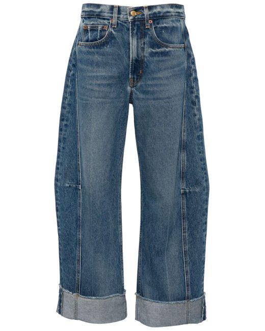 B Sides Blue Relaxed Lasso Wide-leg Jeans