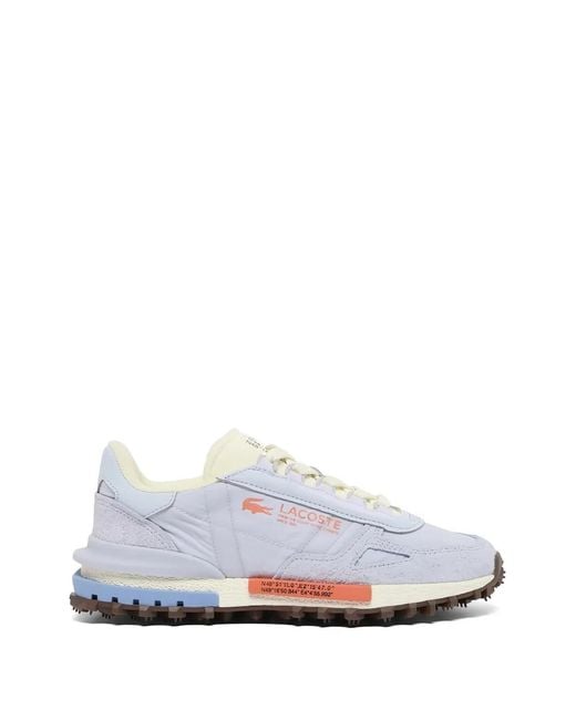 Lacoste White Elite Active Low-Top Sneakers