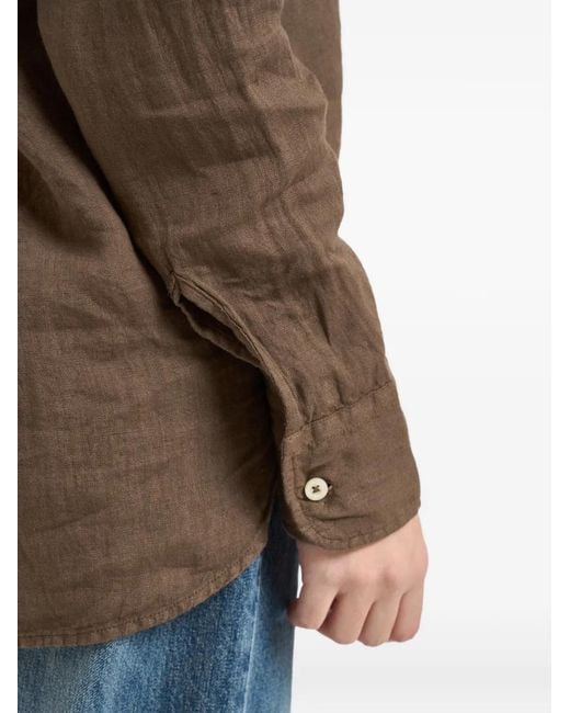 Roy Rogers Brown Linen Shirt