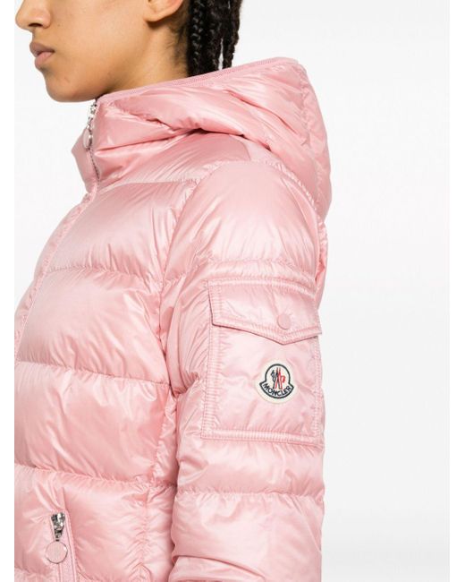 Pink moncler coat hotsell