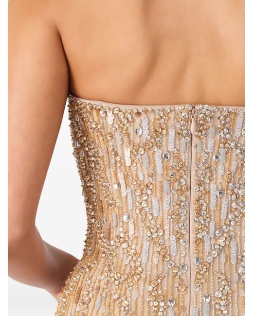 Jenny Packham Minuit Mini-Jurk in het Natural