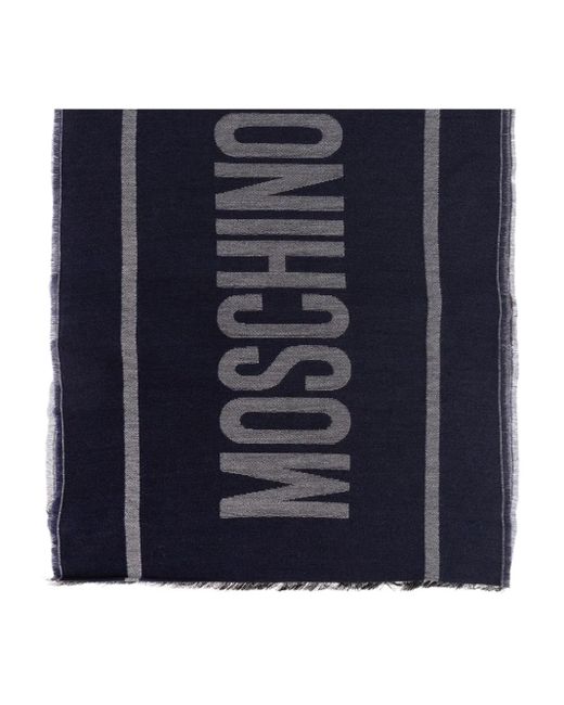 Moschino ロゴ スカーフ Blue