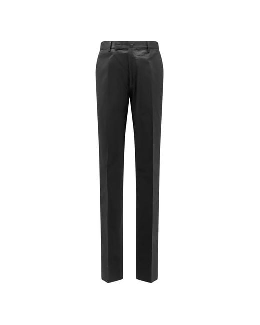 Germano 1952 Black Berlin Fit Pleated Trousers for men
