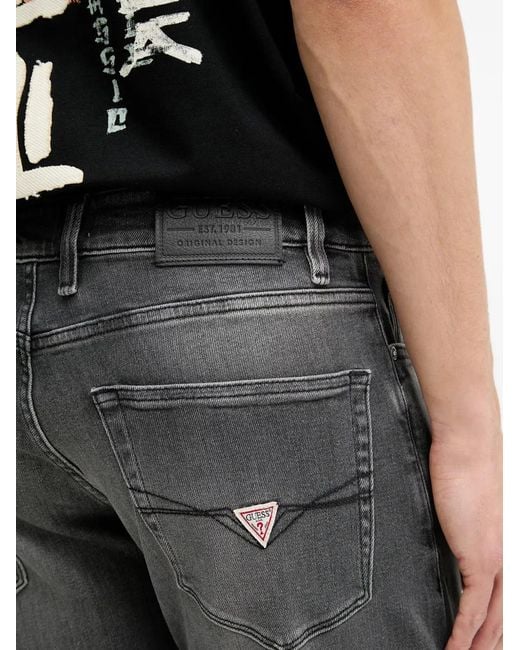 Guess Black Angels Slim-Fit Jeans for men