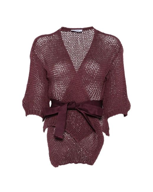Niu Red Tie Cardigan