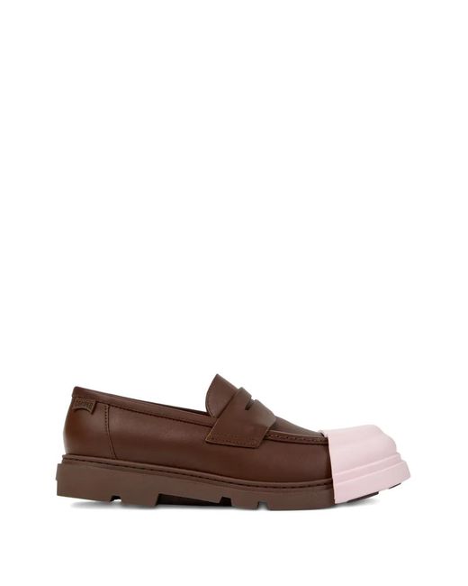 Camper Brown Junction Leather Loafers for men