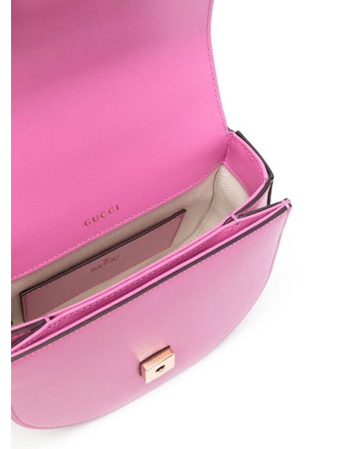 Gucci Pink Mini Horsebit 1955 Tote Bag