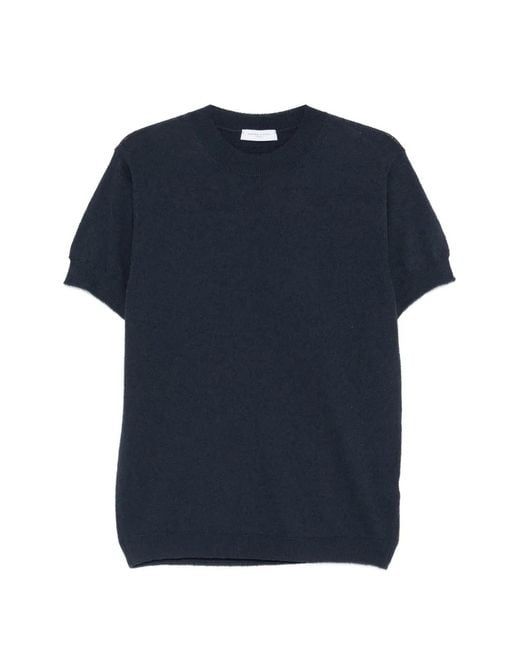 Daniele Fiesoli Blue Round-Neck T-Shirt for men