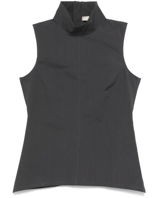 Remain Black High-Neck Fitted Top