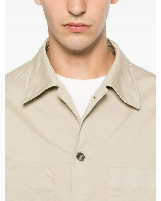 Barena Natural Fio Patch-Pocket Overshirt for men