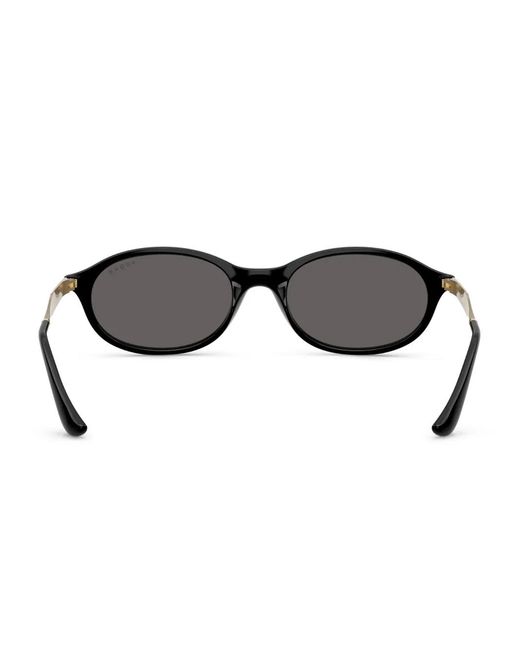 Vogue Eyewear Black Oval-Frame Sunglasses