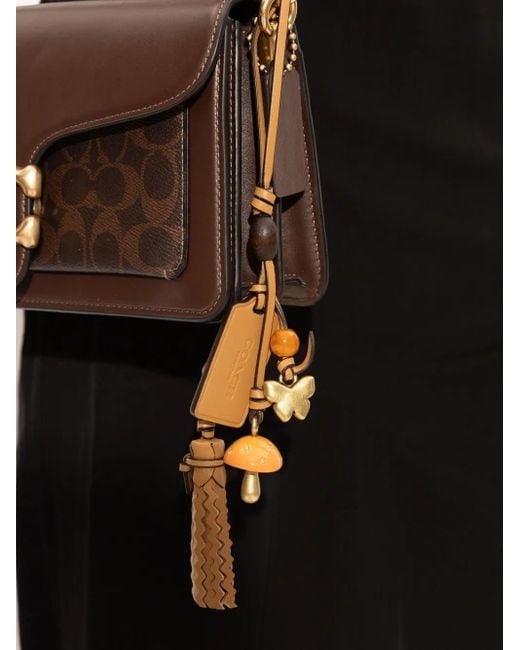 COACH Metallic Mushroom Heritage Bag Charm
