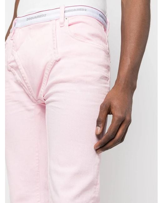DSquared² Straight Broek in het Pink voor heren