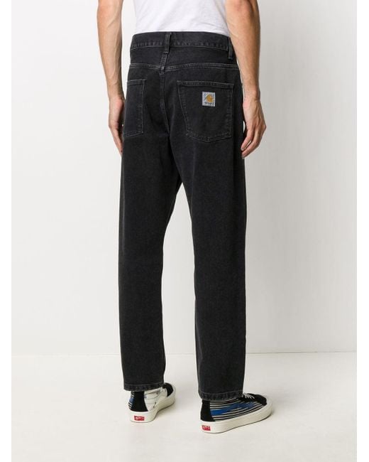 Carhartt WIP Denim High-rise Loose Fit Jeans in Black for Men - Lyst