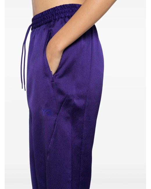 Y-3 Blue Logo-Print Track Pants