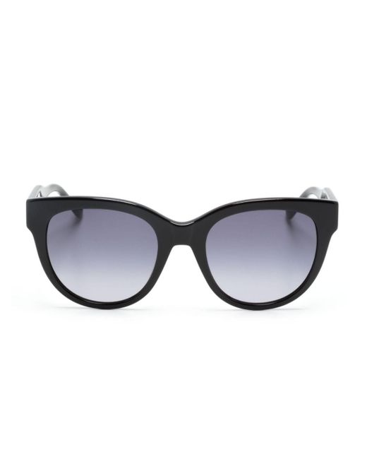 Liu Jo Black Logo-lettering Square-frame Sunglasses