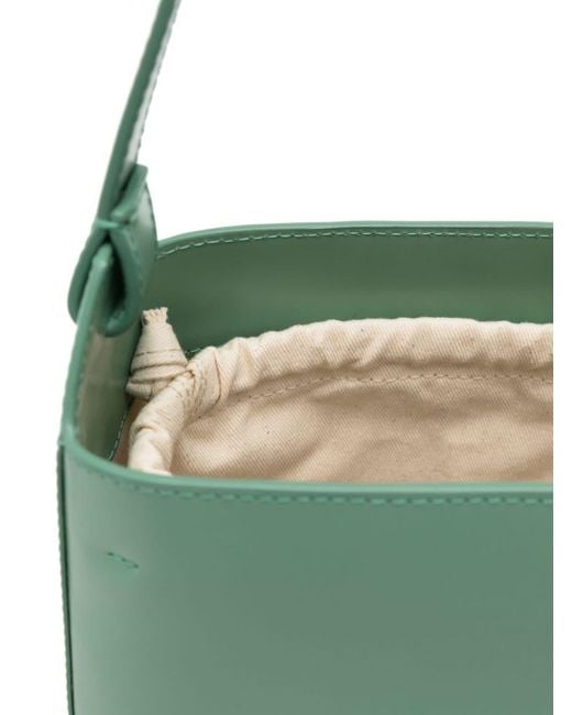 A.P.C. Green Smooth Leather Shoulder Bag