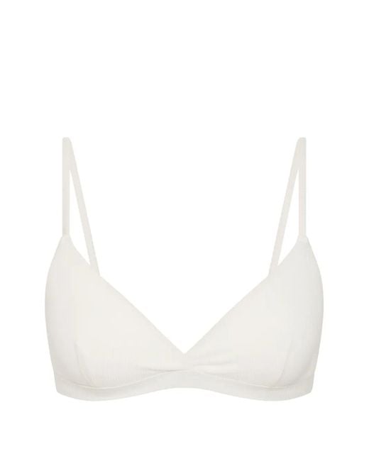 The Upside Capri Geribbelde Bh in het White