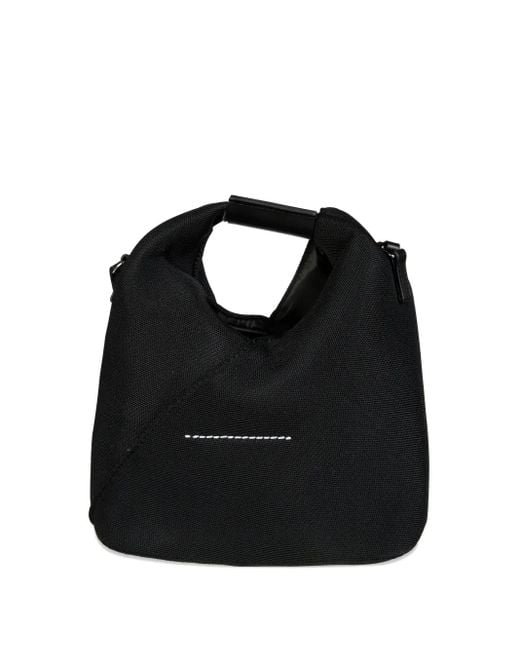 MM6 by Maison Margiela Black Tote Bag Mit Henkel