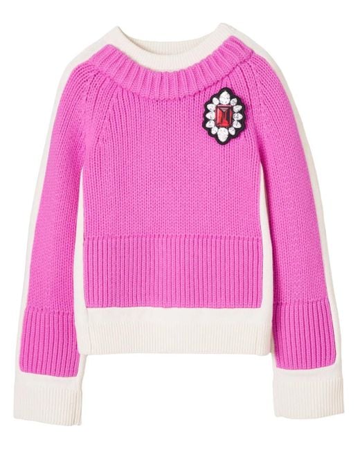 Marc Jacobs Pink Trompe L'Oleil Jumper