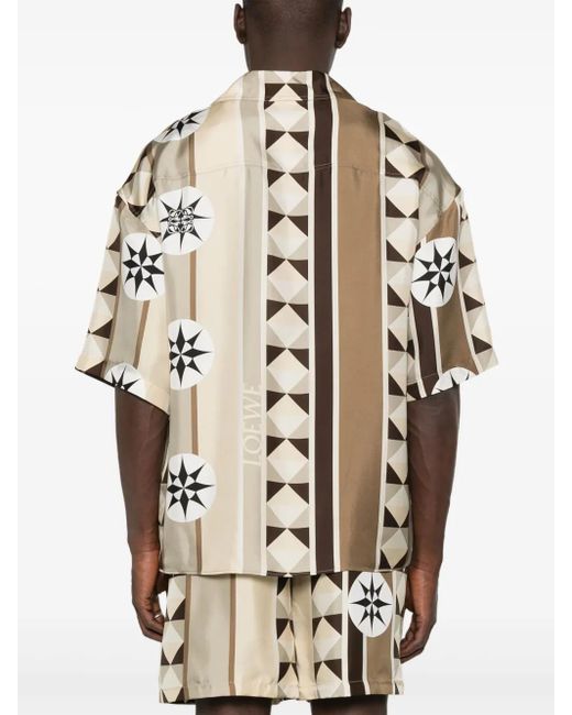 Loewe メンズ ブラウン グラフィック シャツの通販はau PAY マーケット