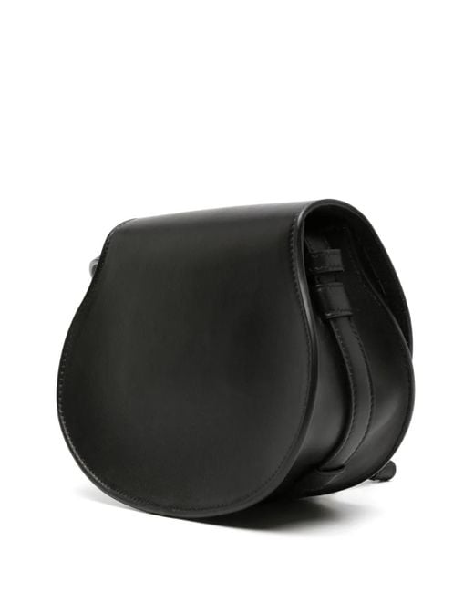 Chloé Marcie Small Saddle Bag With Studs in Black | Lyst