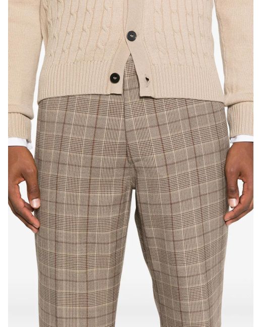 Amiri Gray Checked Trousers for men