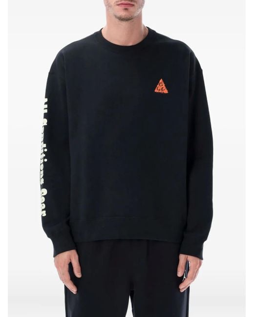 Nike Blue Graphic-Print Sweatshirt for men