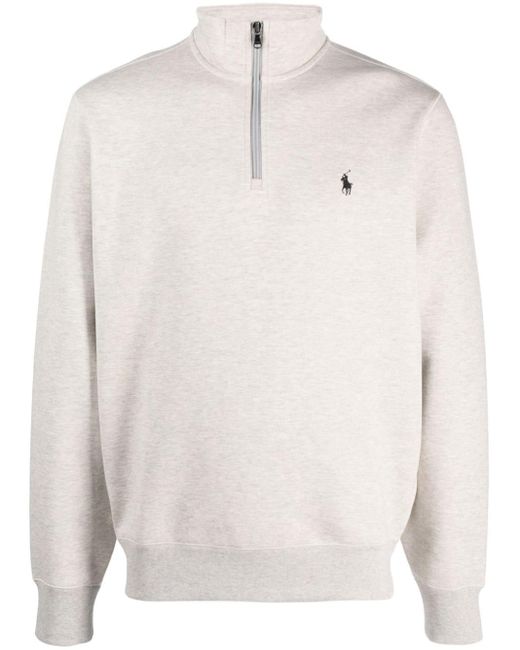 Polo Ralph Lauren Sweatshirt mit Reißverschluss in Weiß für Herren | Lyst DE