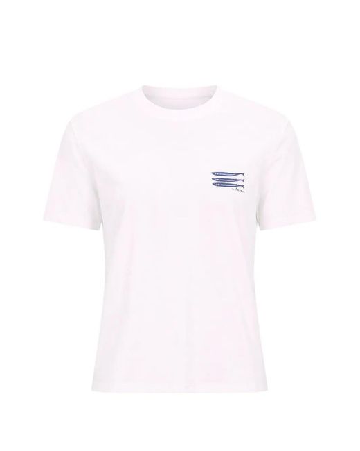 Marella White Graphic-Print T-Shirt